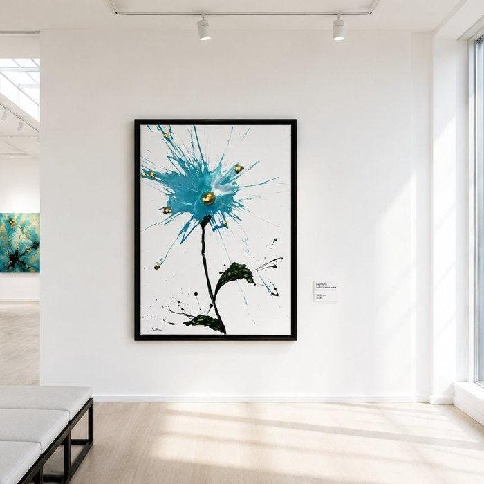 Santicri - From Chaos to Form, Flower, Antiek en Kunst, Kunst | Schilderijen | Modern