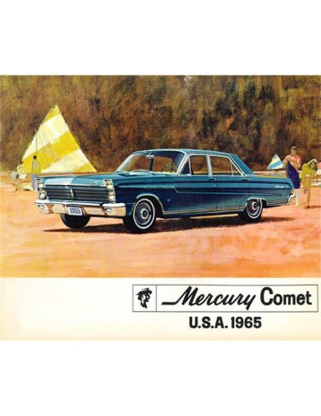 1965 MERCURY COMET BROCHURE DUITS, Nieuw