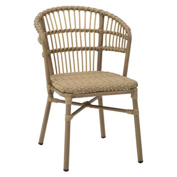 Stoel | KAREN | Aluminium Rotan/Aluminium | Naturel |, Zakelijke goederen, Horeca | Keukenapparatuur, Verzenden, Nieuw in verpakking