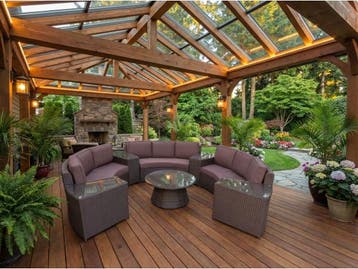 Veiling - Diningset / Tuinset incl. kussens 8-delig, Nieuw