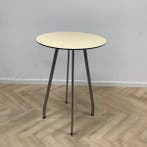 sta-tafel, (hxbxd) 110x80x80 cm, Ahorn blad - metalen poten, Gebruikt