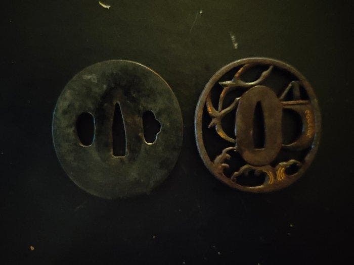 Een paar tsubas - Japan - Edo Periode (1600-1868), Antiek en Kunst, Antiek | Overige Antiek