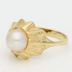Bague - 14 carats Or jaune Perle, Nieuw