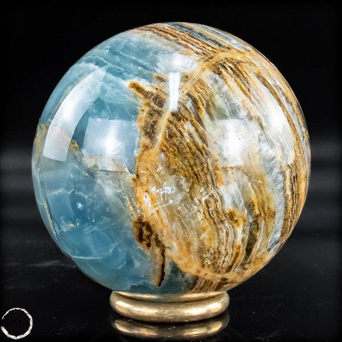 Spectaculaire onyx-kogel van uitzonderlijke schoonheid – Een, Verzamelen, Mineralen en Fossielen