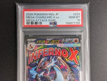 Pokémon - 1 Graded card - Mega Charizard X 223/193 Foil,