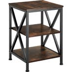 tectake Bijzettafel Nottingham 40,5x40,5x60,5cm - Industriee, Verzenden