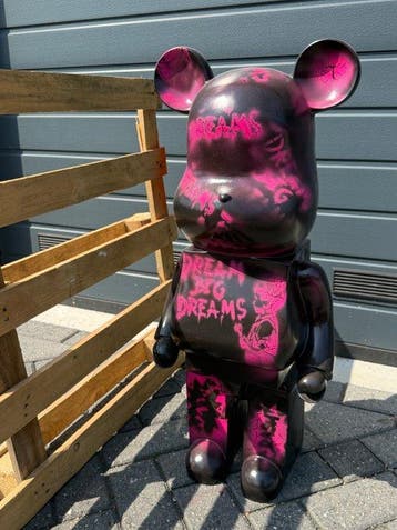 Daluxe Art - 1999 • XXL POP ART TEDDY BEAR – “DREAM BIG, Antiek en Kunst