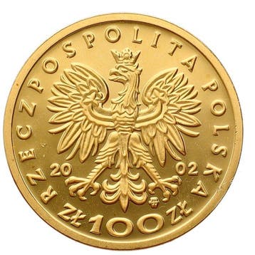 Polen. 100 Zlotych 2002 - Casimir III the Great