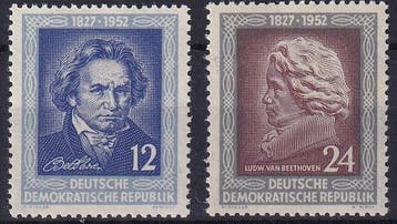 DDR - 1952 - Beethoven - Postfris, Postzegels en Munten, Postzegels | Europa | Duitsland, Verzenden, DDR, Postfris