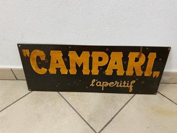 campari spa - Campari-uithangbord - Plaque - IJzer