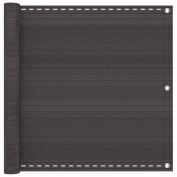 vidaXL Balkonscherm Antracietkleurig 75 x 700 cm HDPE en, Jardin & Terrasse, Parasols, Verzenden