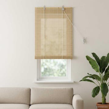 vidaXL Rolgordijn Naturel 50 x 160 cm Bamboe, Verzenden