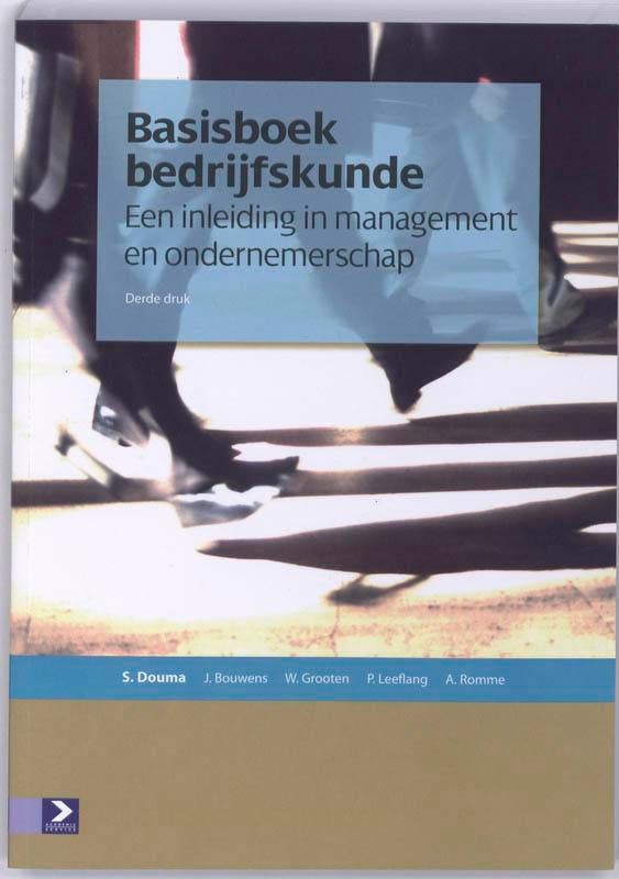 Basisboek bedrijfskunde 9789039525807 Sytse Douma, Boeken, Schoolboeken, Gelezen, Verzenden
