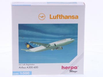 Schaal 1:500 Herpa 516303 Lufthansa Airbus A300-600 Reg.N..., Ophalen of Verzenden