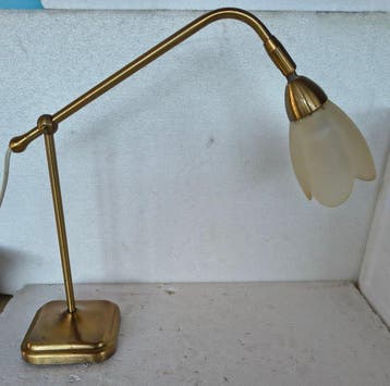 Bureaulamp - Bauhaus - Messing - Bankierslampen