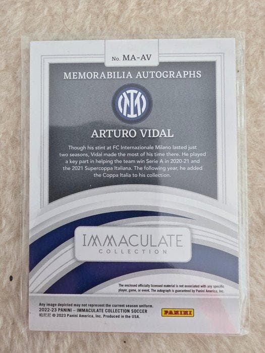 2022/23 Panini Immaculate Collection Arturo Vidal 58/58, Verzamelen, Stickers