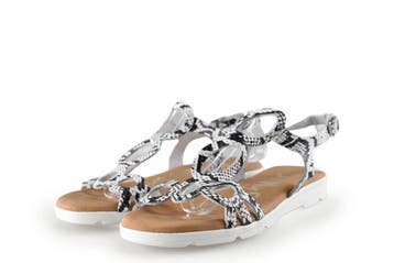 Oh My Sandals Sandalen in maat 36 Zilver, Kleding | Dames, Schoenen, Overige kleuren, Verzenden, Sandalen of Muiltjes, Zo goed als nieuw