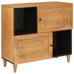 vidaXL Dressoir 80 x 33 x 75 cm Massief Mango Hout, Huis en Inrichting, Kasten | Dressoirs, Verzenden, Nieuw