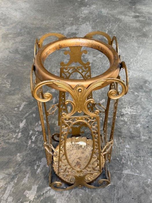 Paraplustandaard/rek - Messing - Parapluhouder van messing, Antiquités & Art, Curiosités & Brocante