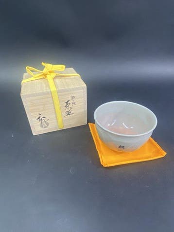 Kyo-Yaki Matcha-teeschale Matsukaze (Wind in the Pines)