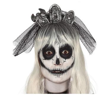 Halloween Haarband Grafstenen Sluier, Verzenden, Nieuw