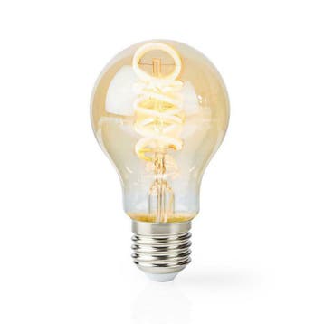 Wi-Fi Filament LED Lamp spiraal 5,5W E27 Netstroom, Verzenden, Nieuw, E27 (groot)