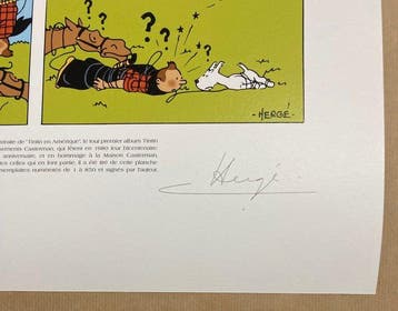 1 Silkscreen - Tintin - bicentenaire Casterman - Tintin en
