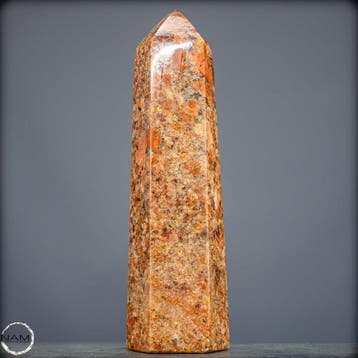 Natuurlijke granaat in feldspaat-matrix met perzikmaansteen., Verzamelen