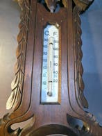 Aneroid barometer - Bois - Thermomètre - météo