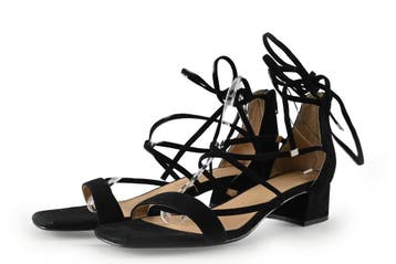 Manfield Sandalen in maat 42 Zwart, Kleding | Dames, Schoenen, Verzenden, Zwart, Sandalen of Muiltjes, Zo goed als nieuw