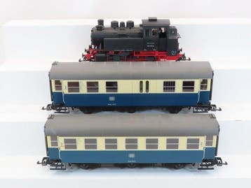 Piko G - 37110 - Treinset (1) - Met BR 80 , 2 rijtuigen - DB, Nieuw