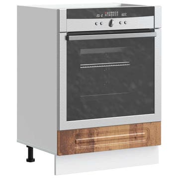 vidaXL Ovenkast Kalmar bewerkt hout oud houtkleurig, Verzenden
