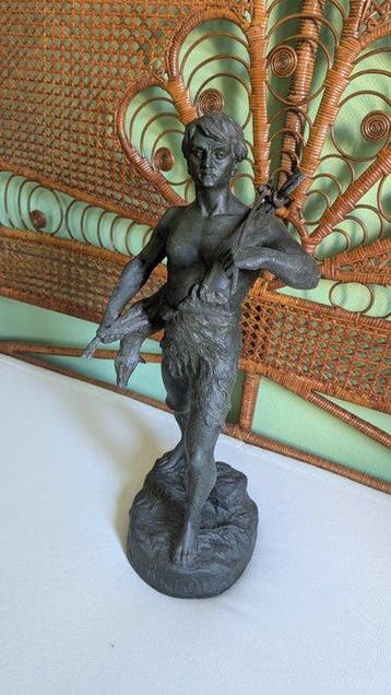 H. Fagier - sculptuur, LE RETOUR - 62 cm - Zinklegering