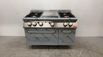 Cuisinière à plaques Gastro M, 4 brûleurs et four à gaz, Verzenden