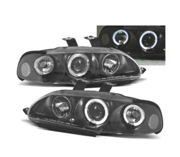 PHARES HONDA CIVIC 92-95 ANGEL EYES FOND NOIR, Verzenden