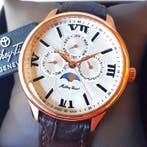 Mathey-Tissot - Moon Phase - 18K Gold - Calendar - New -