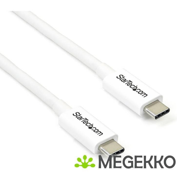 StarTech.com Thunderbolt 3 20Gbps 100W USB Type-C 2m Wit, Computers en Software, Overige Computers en Software, Nieuw, Verzenden