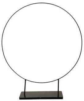 Metalen frame ring op voet dubbele poot zwart ø57,5x68,5 cm, Nieuw