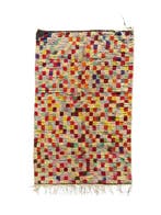 Groot Marokkaans Boujad-vloerkleed – handgemaakt wollen, Nieuw