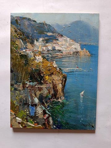 Vincenzo Aprile (1952) - Scorcio di Amalfi - NO RESERVE