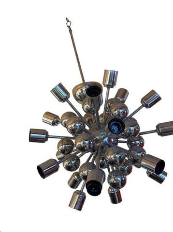 Lustre - lustre de style Sputnik - Chrome, Antiek en Kunst