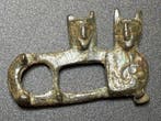 Époque Viking Bronze Rare, ouvragé, amulette-pendentif