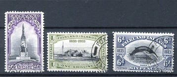 Falklandeilanden 1933 - Eeuwfeest van Britse administratie,, Postzegels en Munten, Postzegels | Europa | UK, Gestempeld
