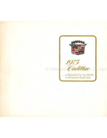 1975 CADILLAC PROGRAMMA BROCHURE ENGELS, Nieuw