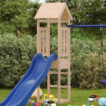 vidaXL Speeltoren 52,5x46,5x206,5 cm massief grenenhout, Verzenden, Nieuw