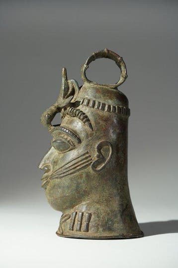 Een bronzen beeld. - Ogoni - Nigeria