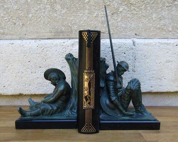 Max le Verrier - Janle - Sculpture, Don Quichotte et Sancho