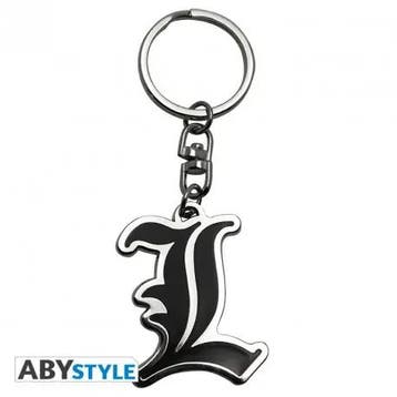 Death Note L Symbol Metalen Sleutelhanger, Ophalen of Verzenden