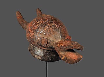 Masker helm Ojuegu. - Mangam. - Mama - Nigeria