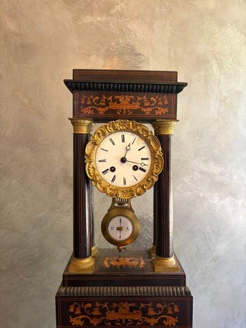 Klok - Hout - 1850-1900, Antiek en Kunst